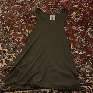 Olive Green Sleeveless Women's Top